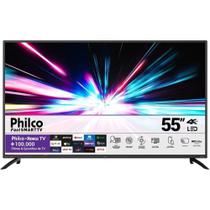 Smart TV LED 55 4K Philco PTV55G52R2C Roku TV com Dolby Audio HDR10 e Processador Quad-core
