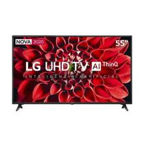 Smart TV LED 55" LG 55UN7100PSA 4K Ultra HD com Wi-Fi, 2 USB, 4 HDMI, ThinQ Al, Alexa (Built in), 60 Hz