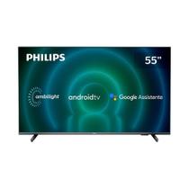 Smart TV LED 55" Philips 55PUG7906/78 4K UHD Android com Wi-Fi, 2 USB, 4 HDMI, Ambilight , Dolby Vision, Atmos, 60Hz
