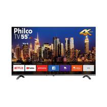 Smart TV Led 55 Polegadas Philco PTV55Q20SNBL Ultra HD 4K HDR Processador Quad-Core HDMI