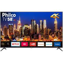 Smart TV LED 58" Philco PTV58F60SN Ultra HD 4k com Conversor Digital 3 HDMI 2 USB Wi-Fi Smart TV LED 58" Philco PTV58F60SN Ultra HD 4k com Conversor Digital 3 HDMI 2 USB Wi-Fi