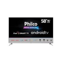 Smart Tv Led 58 Polegadas Philco PTV58G71AGBLS UHD 4K Android TV, Processador Quad Core