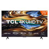 Smart TV LED 75" Google TV Ultra HD 4K TCL 75P755 Comando de Voz HDR10+ 120Hz DLG HDMI 2.1 Bluetooth