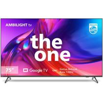 Smart TV LED 75" Philips Ambilight 75PUG8808/78 4K UHD com Wi-Fi, 2 USB, 4 HDMI, 120HZ