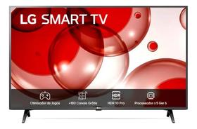 Smart TV LG 43"Full HD, Processador A5 Ger6, AI, Alexa e web