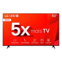 Smart TV LG 50 polegadas 4K UHD HDR Thinq AI Pro WiFi Bluetooth Alexa Apple Airplay 50TU801C0SA
