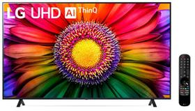 Smart TV LG 55" 4K 55UQ801C UHD webOS 22 Wi-Fi, AI LG ThinQ Alexa built-in e works with Google Assistente built-in Apple Airplay & HomeKit Design Ultrafino Controle Remoto Magic