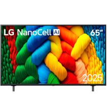 Smart Tv LG 65" NanoCell 4K Ultra HD WebOS 25 AI Magic Alexa 65NANO80ASA