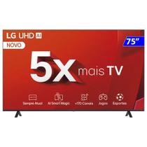 Smart TV LG 75 Polegadas 4K WIFI WEBOS 24 LG ThinQ AI 75UT8050PSA