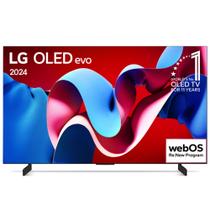 Smart TV LG OLED Evo 83" Polegadas OLED83C4, Processador α9 Ger7 AI, Intensificador de Brilho, Design Ultra Slim, e