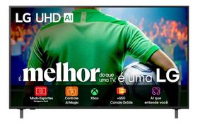 Smart TV LG UHD AI UA85 50 polegadas HDR10 Pro Processador α7 AI Ger 8 webOS 25 Smart TV LG UHD AI UA85 50 polegadas HDR10 Pro Processador α7 AI Ger 8 webOS 25