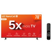 Smart TV NanoCell 70" Ultra HD 4K LG 70NANO80TSA ThinQ AI Alexa HDR10 3 HDMI 2 USB Wi-Fi Bluetooth