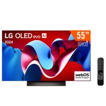 Smart TV OLED 55" Ultra HD 4K LG OLED55C4PSA ThinQ AI Alexa HDR10 4 HDMI 3 USB Wi-Fi Bluetooth