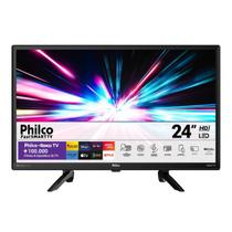 Smart TV Philco 24" HD PTV24G5YR2CP Roku Wi-Fi HDMI USB Dolby Audio Preta