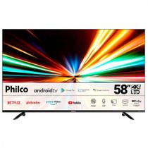 Smart TV Philco 58 4K Android Dolby Audio HDR Quad-core