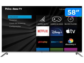 Smart TV Philco 58" 4K Roku Led Dolby Audio PTV58G7UR2CSBL Smart TV PHILCO 58" Led 4K Ref.: PTV58G7UR2CSBL Smart TV Philco 58" 4K Roku Led Dolby Audio PTV58G7UR2CSBL Smart TV PHILCO 58" Led 4K Ref.: PTV58G7UR2CSBL