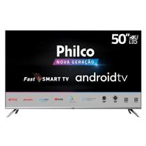Smart TV Philco LED 50 4K Wi-Fi Android Google Play PTV50G71AGBLS