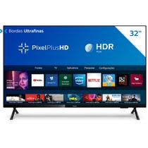 Smart TV Philips 32" 32PHG6825/78 HD sem bordas, HDR Plus, 3 HDMI, 2 USB, Wifi Miracast, Conversor digital, Netflix, Youtube, Globoplay e Prime Video