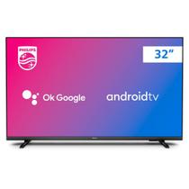 Smart TV Philips 32 Android TV Controle de Voz LED HD Bluetooth Bordas Ultrafina 32PHG6917