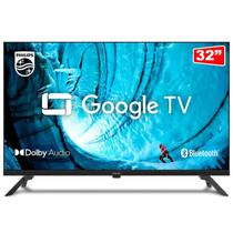 Smart TV Philips 32 LED HD 32PHG6909 Processador Quad Core Google TV Sem Bordas Preta