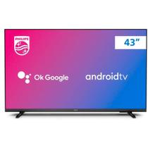 Smart TV Philips 43 Android TV Controle de Voz LED HD Bluetooth Bordas Ultrafina 43PFG6917