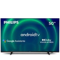 Smart TV Philips Android 50" 4k 50pug7406/78 Google Assistant Comando de Voz Dolby Vision