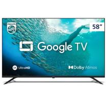 Smart TV Philips PUG7019 4K UHD de 58 Google TV Dolby Vision e Atmos e Google Assistente
