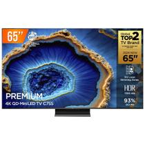 Smart TV QD Mini LED 65 Google TV Ultra HD 4K TCL C755 Comando de Voz HDR10 120Hz HDMI 2.1 VRR