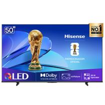 Smart TV QLED 4K Hisense 50" polegadas 50Q6QVV com Processador AI, Dolby Vision Atmos e Compatibilidade Alexa e Google