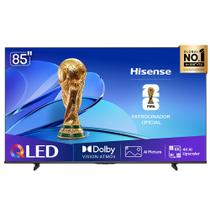 Smart TV QLED 4K Hisense 85" polegadas 85Q6QVV com Processador AI, Dolby Vision Atmos e Compatibilidade Alexa e Google
