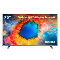 Smart TV QLED 75 4K Toshiba 75C450NS Google TV 4 HDMI 2 USB Wi-Fi - TB037M Smart TV QLED 75 4K Toshiba 75C450NS Google TV 4 HDMI 2 USB Wi-Fi - TB037M