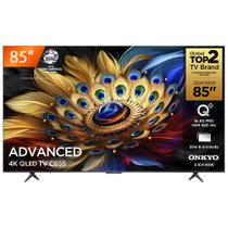 Smart TV QLED 85 Google TV Ultra HD 4K TCL C655 Comando de Voz HDR10 120Hz DLG HDMI 2.1 Bluetooth