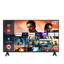 Smart TV Ray Vasi 24 Polegadas LED HD Android TV com Wi-Fi, HDMI, USB e Controle Bivolt