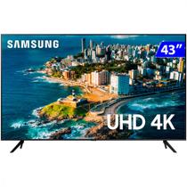 Smart TV Samsung 43 Polegadas 4K Wi-Fi Tizen Crystal Comando de Voz UN43CU7700GXZD
