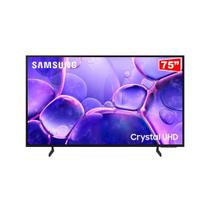 Smart TV Samsung 75 Crystal UHD 4K UN75U8100 3 HDMI, Bluetooth 5.2, Preto