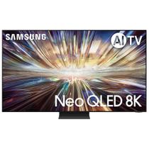 Smart TV Samsung AI Big Neo QLED 8K 75" Polegadas 75QN800D 2024, Processador com AI e Alexa Built-in