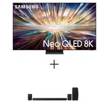 Smart TV Samsung AI Big Neo QLED 8K 75" Polegadas 75QN800D 2024 +Soundbar Samsung 9.1.4 Canais e 656W, Alexa HW-Q93