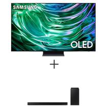 Smart TV Samsung AI TV 55" Polegadas OLED 4K 2024 OLED55S90DA + Soundbar Samsung HWB555, 2.1 Canais
