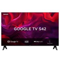 Smart TV Semp 32 Polegadas LED HD S42 WiFi Bluetooth Google TV 2 HDMI HDR10 Dolby Audio 32S42 Smart TV Semp 32 Polegadas LED HD S42 WiFi Bluetooth Google TV 2 HDMI HDR10 Dolby Audio 32S42
