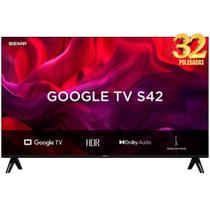 Smart TV SEMP 32S42 32" LED HD Google TV Android Wi-Fi Bluetooth Smart TV SEMP 32S42 32" LED HD Google TV Android Wi-Fi Bluetooth
