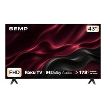 Smart TV Semp 43 Polegadas LED Full HD S42R Roku TV Wi-Fi Dolby Audio Brilho até 240 Nits 43S42R