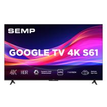 Smart TV Semp 50 Polegadas LED 4K S61 WiFi Bluetooth Google TV 3 HDMI HDR10 Dolby Audio 50S61 Smart TV Semp 50 Polegadas LED 4K S61 WiFi Bluetooth Google TV 3 HDMI HDR10 Dolby Audio 50S61