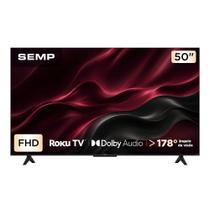 Smart TV Semp 50 Polegadas LED Full HD S42R Roku TV Wi-Fi Dolby Audio Brilho até 240 Nits 50S42R Smart TV Semp 50 Polegadas LED Full HD S42R Roku TV Wi-Fi Dolby Audio Brilho até 240 Nits 50S42R