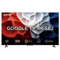 Smart TV Semp 55 Polegadas LED HVA 4K S62 WiFi Bluetooth Google TV 3 HDMI HDR10 Dolby Audio 55S62