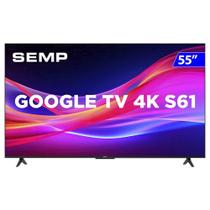 Smart TV Semp LED 55 Polegadas 4K UHD Google TV 55S61
