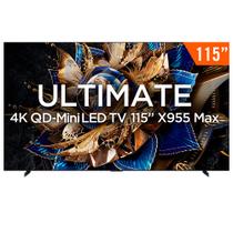 Smart TV TCL 115 Polegadas QLED Mini LED 4K X955 WiFi Bluetooth Google TV 144Hz HDR10 115X955Max Smart TV TCL 115 Polegadas QLED Mini LED 4K X955 WiFi Bluetooth Google TV 144Hz HDR10 115X955Max
