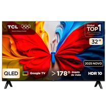 Smart TV TCL 32 Polegadas Full HD QLED S5K WiFi Bluetooth Google TV 2 HDMI HDR10 Dolby Audio 32S5K Smart TV TCL 32 Polegadas Full HD QLED S5K WiFi Bluetooth Google TV 2 HDMI HDR10 Dolby Audio 32S5K