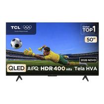 Smart TV TCL 50 Polegadas QLED 4K P7L WiFi Bluetooth Google TV HDR10 60 Hz AIPQ 50P7L Smart TV TCL 50 Polegadas QLED 4K P7L WiFi Bluetooth Google TV HDR10 60 Hz AIPQ 50P7L