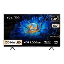 Smart TV TCL 50 Polegadas QLED Mini LED 4K C6KS WiFi Bluetooth Google TV HDR10 Dolby Atmos 50C6KS Smart TV TCL 50 Polegadas QLED Mini LED 4K C6KS WiFi Bluetooth Google TV HDR10 Dolby Atmos 50C6KS