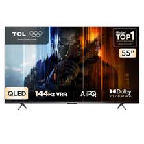 Smart TV TCL 55 Polegadas QLED 4K P8K WiFi Bluetooth Google TV 144Hz HDR10+ Dolby Atmos Vision 55P8K Smart TV TCL 55 Polegadas QLED 4K P8K WiFi Bluetooth Google TV 144Hz HDR10+ Dolby Atmos Vision 55P8K